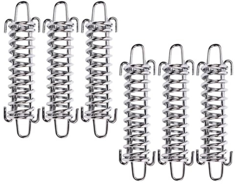 Hebilla de Resorte de Acero Inoxidable Plata 6 Piezas para Camping