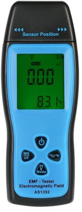 SMART SENSOR AS1392 Rilevatore di radiazioni nucleari LCD EMF Meter Campo elettromagnetico Radiazioni Dosimetro Tester Contatore Geiger,Alta sensibilità