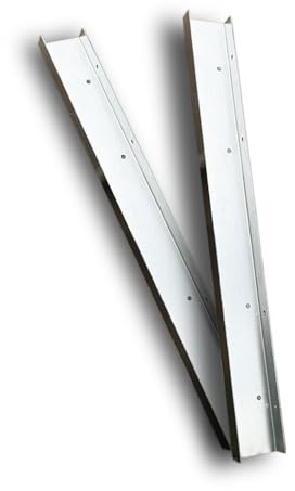 FenceEasy Galvanised Steel Trellis Extension Brackets – Pair of Fence Topper Arms for Height Raising – Fits Concrete or Timber Fence Posts – Supports 50mm Trellis Panels – Rust-Resistant British Steel