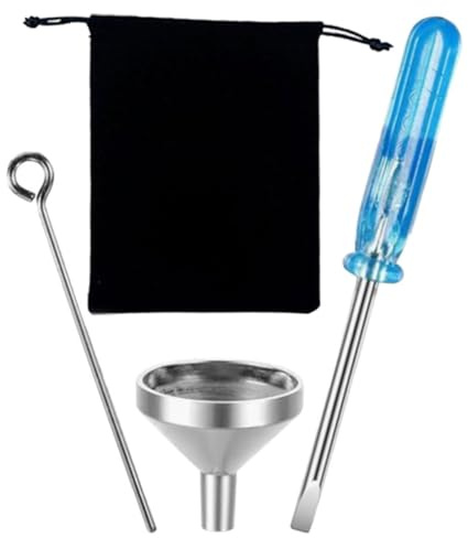 Milisten Kit de Remplissage pour Urne Funéraire avec Entonnoir Mini Tige et Tournevis Ensemble de Bijoux Souvenir