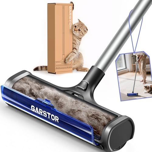 Garstor Carpet Pet Hair Removal Tool,5 Feet Large Carpet Lint Roller Rake | Dog Cat Fur Remover Carpet Scraper, Carpet Brush Rake Sweeper for Carpet, Rugs, Mats, Furniture