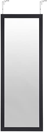 BD ART Miroir Rectangulaire Porte, Couleur Noir 36x126 cm