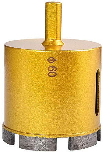 KATUR 60mm Dia Sega a tazza diamantata Punta per carotaggio diamantata, Sega a tazza per muratura Fresa a tazza per gres porcellanato per marmo, vetro, ardesia, ceramica, granito