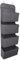 ManGotree Over Door Storage Organiser, Space Save Hanging Shelves, Wardrobe Storage Organizer, 4 Pockets Door Hanging Closet Storages with 4 Hooks,Storing Toys,Purses,Foldable (Dark gray)
