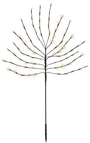 80 LED warm weiß Deko-Baum Lichterbaum Leuchtbaum 110 cm hoch Batterie Timer IP44 Weihnachtsbeleuchtung Weihnachtsdeko Garten-Deko Xmas