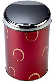 SXXYXH Poubelle Intelligente, Poubelle à capteur 4L en Acier Inoxydable Poubelle à capteur Intelligent Infrarouge Automatique pour Cuisine Bureau Salle de Bain hôtel,Rouge