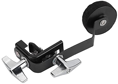 Snare Drum Dämpfer, Tone Control Schalldämpfer Legierung Metall Praktisches Design Clip Praktisch Kompakt für Kontrolle oder Eliminieren übermäßiger Obertöne für Snare Drums(Schwarz)