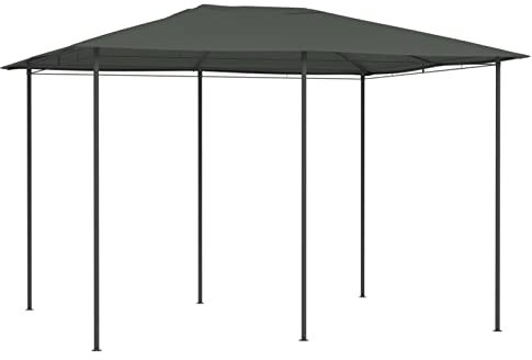 Atlojoys Pavillon, Partyzelt, Gartenpavillon, Zeltgarage, Bierzelt, Weidezelt, Carport, Lagerzelt Winterfest, Garagenzelt, 3x4x2,6 m Anthrazit 160 g/m²