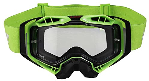 LS2, Motorradbrille AURA (Transparentes Visier) black green