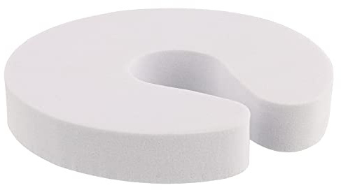 WAGNER Türklemme/Fensterklemme SOFT - Durchmesser Ø 90 x 15 mm, hochwertiger softer EVA Schaumstoff, weiß, zum Klemmen für Tür und Fenster, schützt vor Lärm und Schäden - 15690401