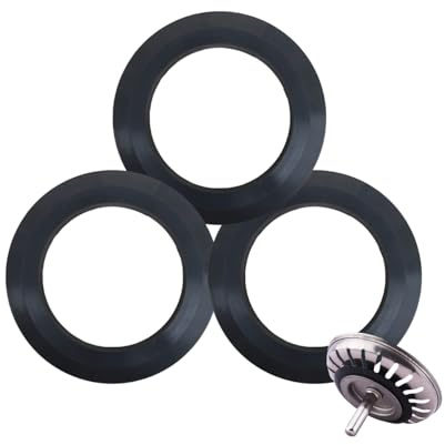 Joint en élastomère pour paniers filtrants, Ø extérieur 54 mm, Ø intérieur 32 mm, 4.6 mm d'épaisseur, pièce de Rechange pour Bouchons de paniers Ø 78, 79, 80, 82, 83 mm, Remplacement，3 pcs.