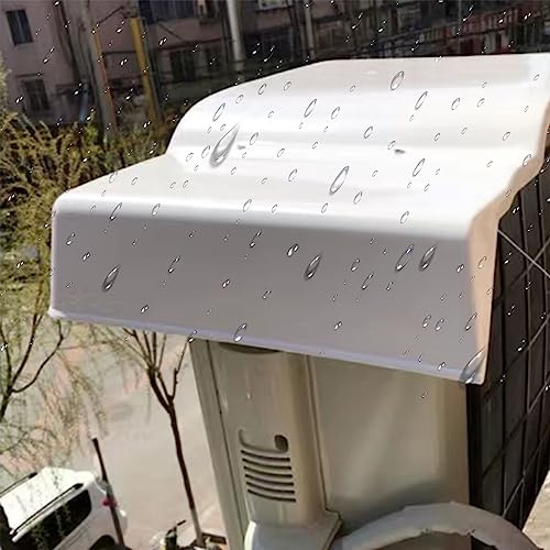 BPILOT Housse Étanche for Unité De Climatisation Extérieure, Fenêtre Housse De Protection AC, Anti Poussière Anti-Neige Mini-Pompe À Chaleur Split Condenseur, Compresseur Couverture (Color : Blanc,