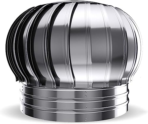 Steady Roof Hood Chimney Ventilator Thickened Stainless Steel Exhaust Hood Factory Chimney Rainproof Outlet (450mm)
