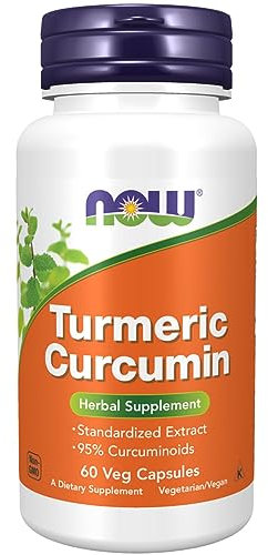 Now Foods, Turmeric Curcumin (Curcuma), 665 mg, 60 Capsule vegane, Testato in Laboratorio, Senza Glutine, Senza Soia, Senza Glutine, Vegetariano, Non OGM