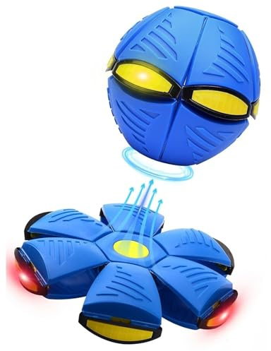 Yizemay Hüpfball für Kinder, Metaball Bouncing Ball, Magischer Fliegender Ball für Kinder, Dual-Form frei umschaltbar mit 6 Lichtern für Eltern-Kind-Spiele.