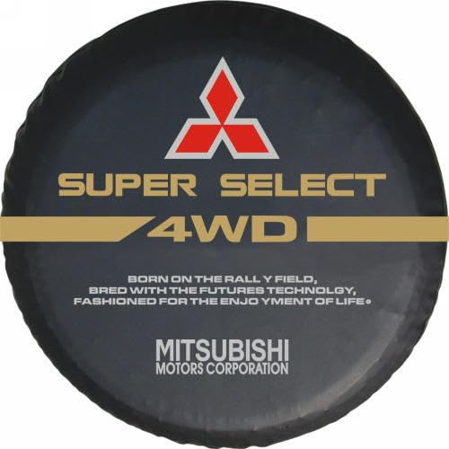 QWTYAFDD Funda para neumático de Repuesto para Coche,para Mitsubishi Montero 1995-2006 Cubierta de llanta de Polvo e Impermeable Protector de Rueda,C 15in