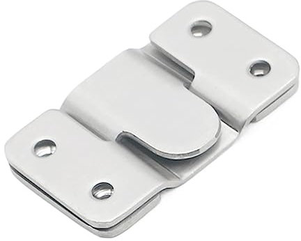Unterputzhalterungen, 1/2 Paar Hakenschnallen aus Edelstahl, Aufhänger mit Schrauben, 53 mm/43 mm, for Aufhängen und Verbinden von Bilderrahmen (Größe: Groß x 1 Paar) (Größe: Klein x 2 Paar(Small x2 p