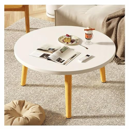 Runder Esstisch Aus Massivholz, Kleiner Weißer Küchentisch Im Nordischen Stil, Büro-Besprechungstisch, Freizeit-Couchtisch, Einfacher Sofa-Beistelltisch, Schlafzimmer-Nachttisch For Den Heimgebrauch(6