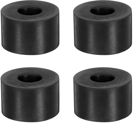 QUARKZMAN 4pz 1 OD x 3/8 ID x 5/8 Rondelle di Gomma rotondo Spesse Boccola Distanziale in Gomma Piatta per Elettrodomestici Auto Accessori per Barche
