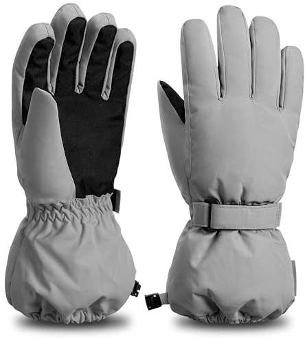 ThxToms Kinder Ski Handschuhe | Winter Snow Skihandschuhe -15℃ | Winddicht Wasserdicht Warm | Oxford Verdickt Kalt Wetter | Outdoor Sports Snowboard Skifahren | Junge Mädchen für 4-13 Jahre alt