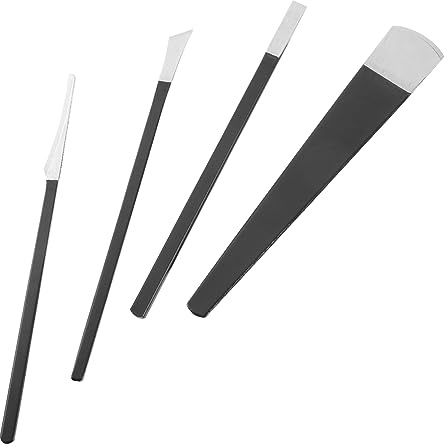 minkissy Kit de Pedicura para Pies, 4 Piezas, Acero Inoxidable, Antideslizante, para Durezas y Callos, Uso Doméstico y Baños de Pies