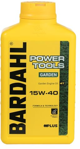Bardahl - Garden Power Tools 4T SAE 15W-40 - Lubrificante Specifico per Motori a Benzina 4 Tempi, per Tagliaerba e Attrezzature da Giardinaggio, Olio Ideale per Alti Regimi e Temperature, 1 L
