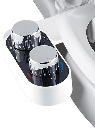 Bidet para inodoro- con Doble Boquilla, bidé para inodoro,No Electrico, interruputor de presion ajustable Con Chorro de Agua Fria, Duchas Higienenicas para wc – bidé -Instalación sin Herramientas