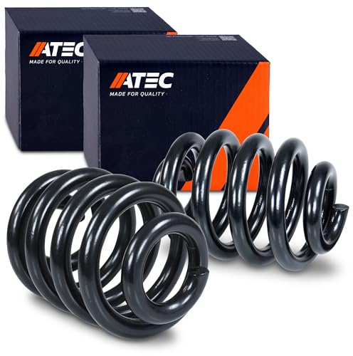 ATEC Germany 2x Fahrwerksfeder hinten | Kompatibel mit: VW MULTIVAN T5, MULTIVAN T6, TRANSPORTER T5 Bus, TRANSPORTER T5 Kasten