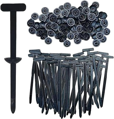 Bridas negras de nailon de 14,5 mm x 4,5 mm, bridas pequeñas para cables reutilizables, mecanismo de autobloqueo seguro para el hogar, oficina o garaje (50 unidades)