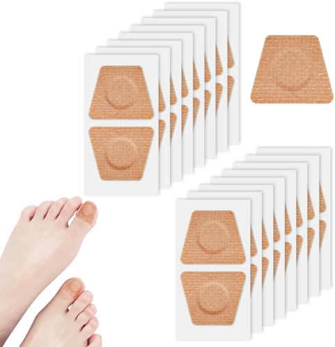 AOOWU Cerotti per la Riparazione Delle Unghie, 64 Pezzi Toppe Fungine per Unghie, Funghi Unghie Piedi, Trattamento Antifungino per Unghie, per Riparare Unghie Spaccate, Rafforzare le Unghie