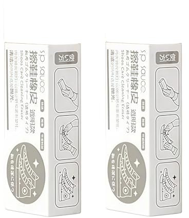 Hehglng Lot de 2 gommes blanches en daim et nubuck, gomme en daim nubuck pour chaussures de baskets, toile, effaceur de saleté pour chaussures en cuir, éraflures, taches, décoloration, traitements et
