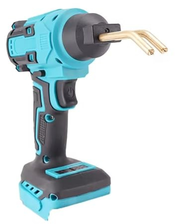 Machine à souder en plastique pour réparation de panneaux et pare-chocs de voiture avec sortie 21 V 20 W, chauffage rapide à 500 ℃, comprend V/pour clous en forme de M, lumière LED, bleu sarcelle