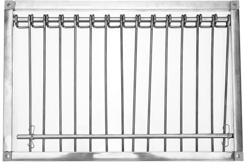 Luxshiny Porte Métallique pour Pigeonnier 39 Cm en Acier Inoxydable, Porte Automatique pour Cage à Oiseaux, Fournitures pour Pigeons, Installation Facile, Piégeage pour Pigeons Voyageurs