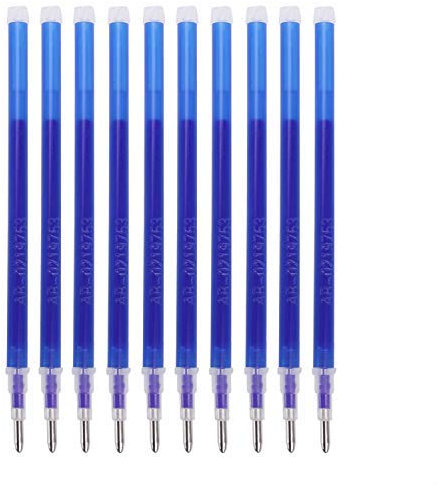 100 Stück Hitze Löschbar Stifte Minen für Stoff Durch Wärme abwischbare Markierung Stifte Minen für Schneider Nähen Quilten Schneiderei, Abwischbare Stifte Heat Erase Pens,Blau
