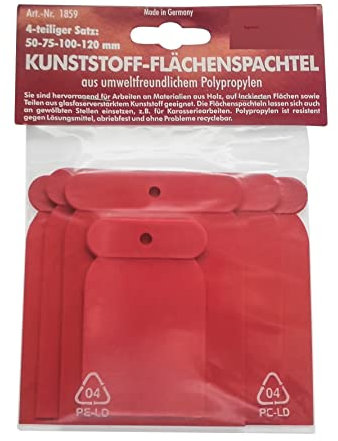Fugodicht Japanspachtel 4er Set Kunststoff 50mm/75mm/100mm/120mm