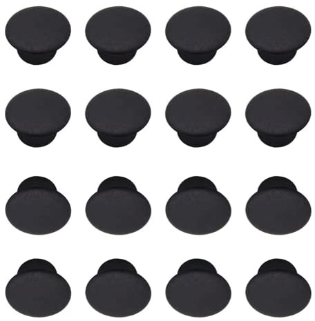 Drill Hole Cover Caps, 10mm 100 Pack Hole Plugs Push-in Type Hole Drilling Cover Plugs Blanking End Caps for Wardrobes Cupboards Cabinets Shelves Bookcase Furniture, Black