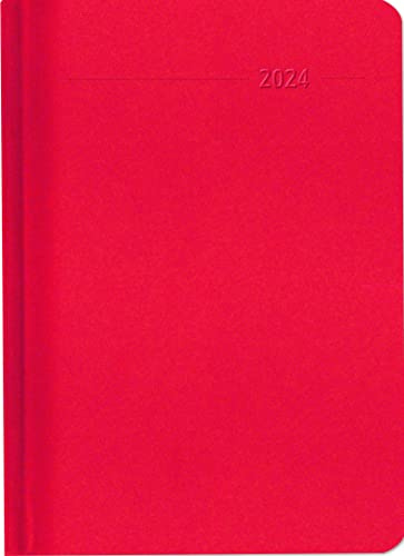 Wochenplaner XL Sydney Red 2024 - Büro-Kalender A5 - Cheftimer 17x24 cm - 1 Woche 2 Seiten - 144 Seiten - Alpha Edition