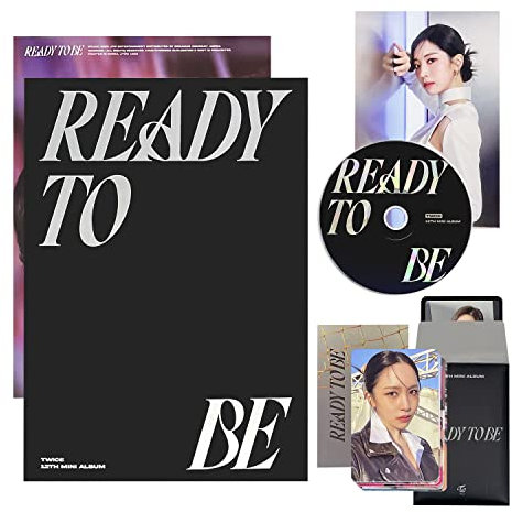 TWICE - 12th Mini Album [READY TO BE] (TO Ver.) Photobook + CD-R + Folded Poster + Postcard + Message Photocard + Photocard + Photocard Set + Poster + 1 PVC Card