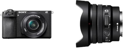 Sony Alpha 6700 | Appareil Photo Hybride APS-C - Kit avec Objectif E PZ 16-50 mm F 3,5-5,6 +Sony E PZ 10-20 mm F4 G | Objectif Ultra Grand Angle à Zoom motorisé Super35 / APS-C (SELP1020G)
