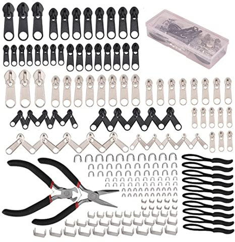 GERRIT Tools for Repairing Zip Repair Tools Strip of Sliding Controls kit kit kit for suitcases Jacket Bags 197 PCs/77