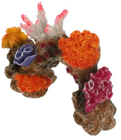BESPORTBLE Aquarium Landschaftsbau Koralle gefälschtes Aquarium Teichdekoration aufzuchtfutter Fische Desk Decoration Anlage kunstpflanze Dekoration aus Kunstharz Aquarium- Tier Statue