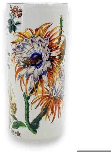 AcaciaHome Portaombrelli rotondo in ceramica resistente, supporto perfetto per casa, ufficio e ingresso, aggiunge un tocco sofisticato agli spazi abitativi per canne e bastoni da passeggio (supporto