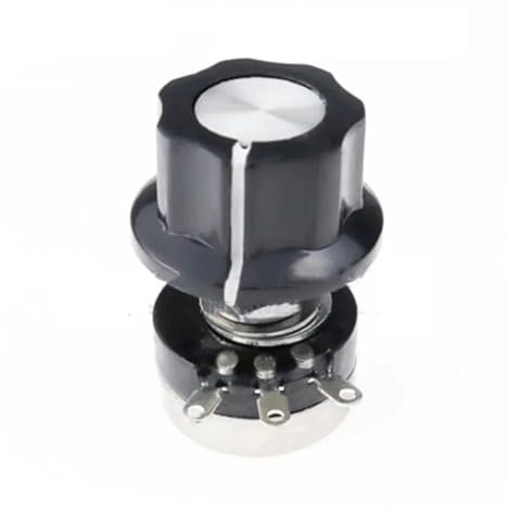 TNGNMGVSJ 1pcs Small Carbon Film Potentiometer with knob RV16YN15S B102 B202 B502 B103 1K 2K 5K 10K 50K 100K(2K Ohm)