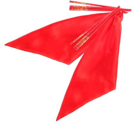 Abaodam Palillos de Baile Rojos, 2 Juegos, para Niños, Escena