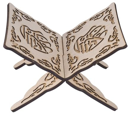 TAIYOU Support pliable en bois pour livre ouvert - Support de livre ouvert - Support de livre sacré en bois rustique pour livres de cuisine, livres de recettes, manuels scolaires, bibles et magazines