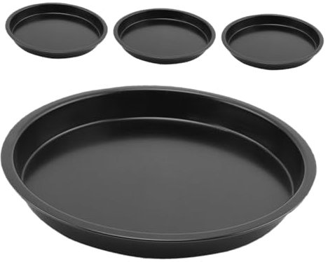 NAMOARLY 4piezas Bandeja De Pizza Antiadherente De Para Hornear Pizza Galletas y Pan Horno Accesorio De Cocina
