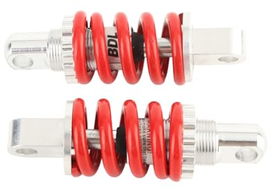 KIMISS 2pcs Hintere Feder Unterstütztes Stoßdämpfer für ATV Scooter - Universal 100 Mm Legierung Leistung Strebe