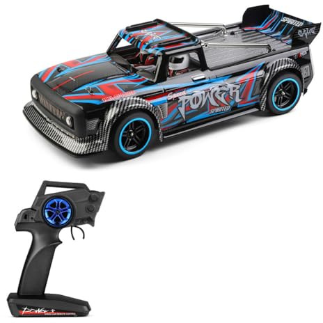 QIYHBVR RC-Auto, Bürstenloser RC-Flachrennwagen Im Maßstab 1:10, 60 Km/h Schnelles 4WD-Hochgeschwindigkeits-RC-Driftauto Mit Hydraulischen Stoßdämpfern, 2,4-GHz-Elektro-RC-Sportwagen