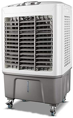 Enfriador de aire evaporativo comercial industrial con 3 velocidades de ventilador, tanque de agua de 30 l, ventilador de CA móvil para hogar, oficina y tienda, solución de enfriamiento eficiente.
