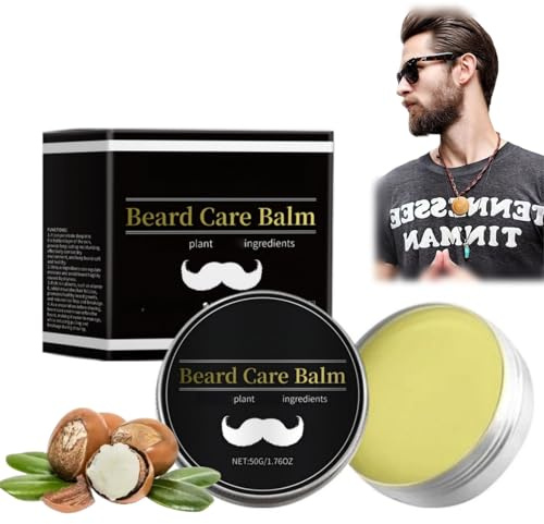 Beard Care Balm For Men,Moustache Wax,Beard Conditioner,Be-Ard Moisturiser For Men,Balm For Styles,Strengthens & Softens Beards & Mustaches,Eliminating Moustache Dandruff,Healthy Be-Ard Growth